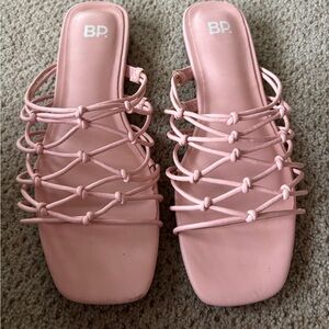 BP from Nordstrom Pink Flat Sandals